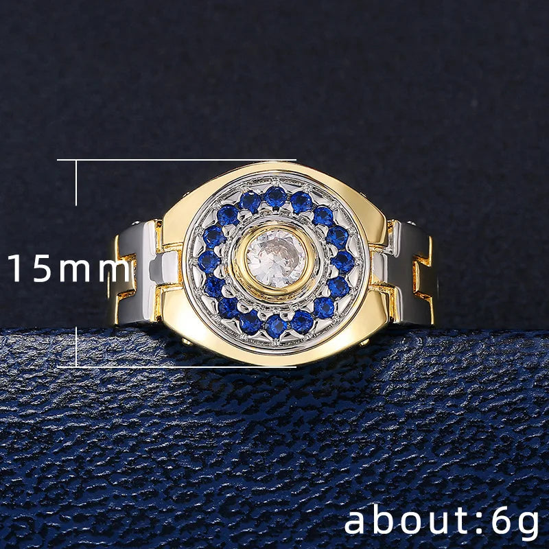 Watch Band Ring for Women's Classic Copper Creative Hip Hop Style Bold Fashion Party Finger Accessory Gift