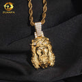 USA Local Stock Fast Shipping Jesus Pendant  925 Silver Moissanite Pass Diamond Test Gold Plated Charms Pendants