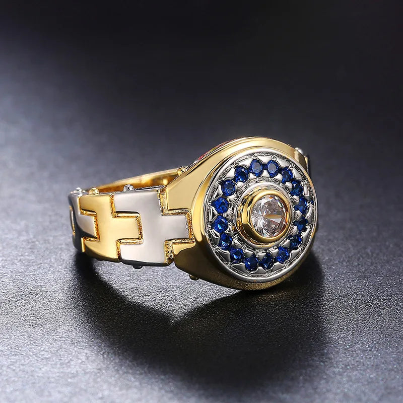 Watch Band Ring for Women's Classic Copper Creative Hip Hop Style Bold Fashion Party Finger Accessory Gift