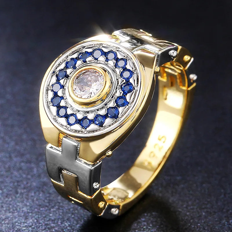 Watch Band Ring for Women's Classic Copper Creative Hip Hop Style Bold Fashion Party Finger Accessory Gift