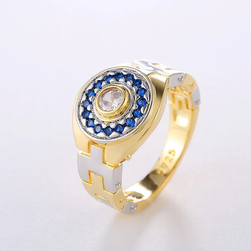 Watch Band Ring for Women's Classic Copper Creative Hip Hop Style Bold Fashion Party Finger Accessory Gift