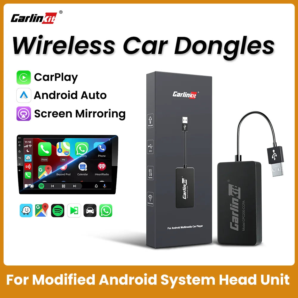 Carlinkit CarPlay Wireless Android Auto Wireless Dongle Screen mirroring for Android System Car Ariplay mirror link USB Wifi Ble