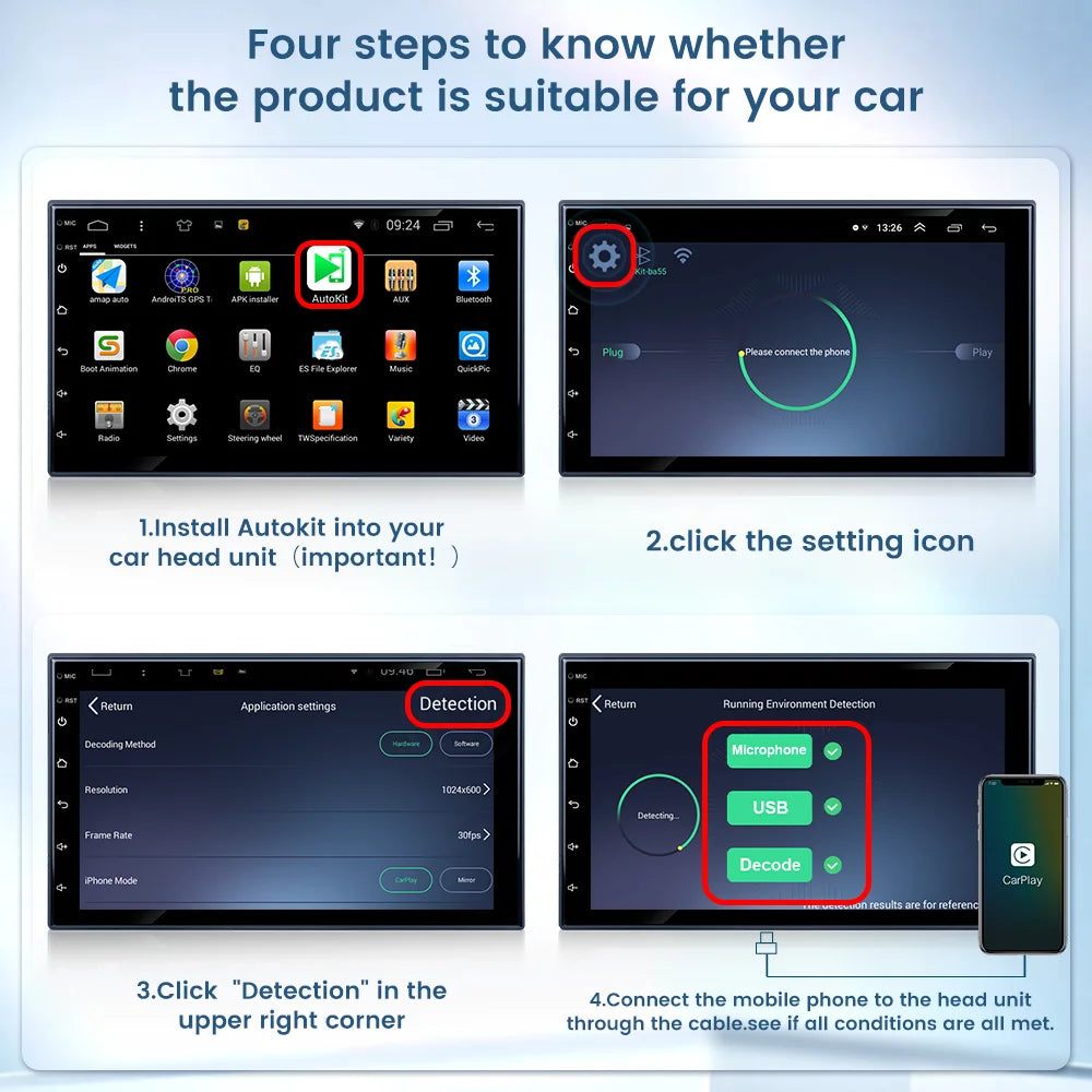 Carlinkit CarPlay Wireless Android Auto Wireless Dongle Screen mirroring for Android System Car Ariplay mirror link USB Wifi Ble
