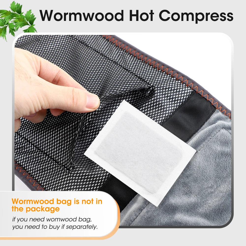 Cordless Red Light Heating Massage Waist Belt Back Support Lumbar Protector Electric Vibration Massager Waist Relieve Pressure
