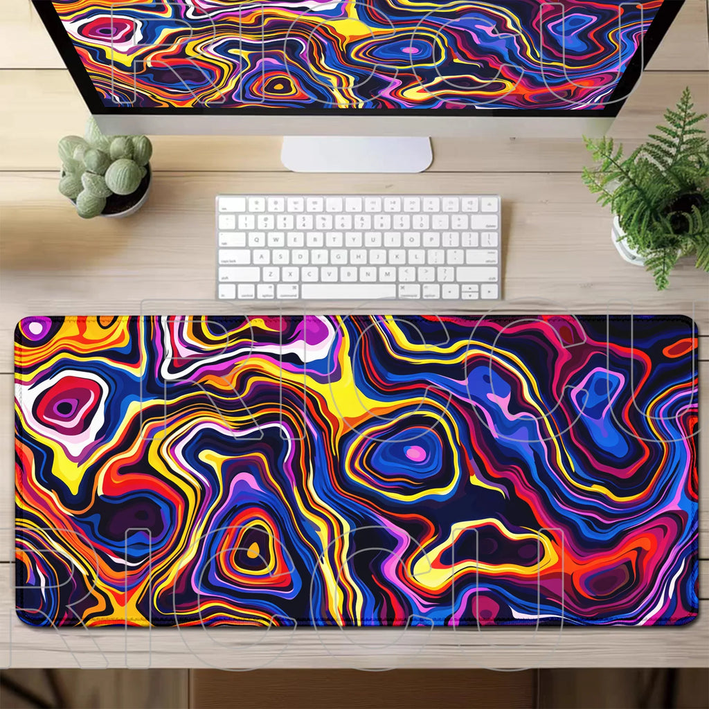 Gaming Mouse Pad Large Size Table Pad colorful Liquid PC accessories Mousepad XXL Computer 90x40cm Mats Rubber Keyboard Desk mat