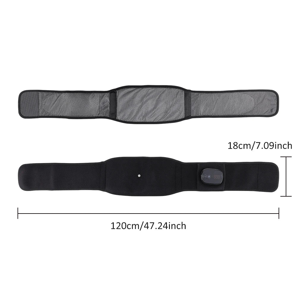Cordless Red Light Heating Massage Waist Belt Back Support Lumbar Protector Electric Vibration Massager Waist Relieve Pressure