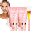 2Pcs Collagen Night Wrapping Mask Peel Off Overnight Collagen Face Mask Niacinamide, Sleeping Mask with Mask Applicator