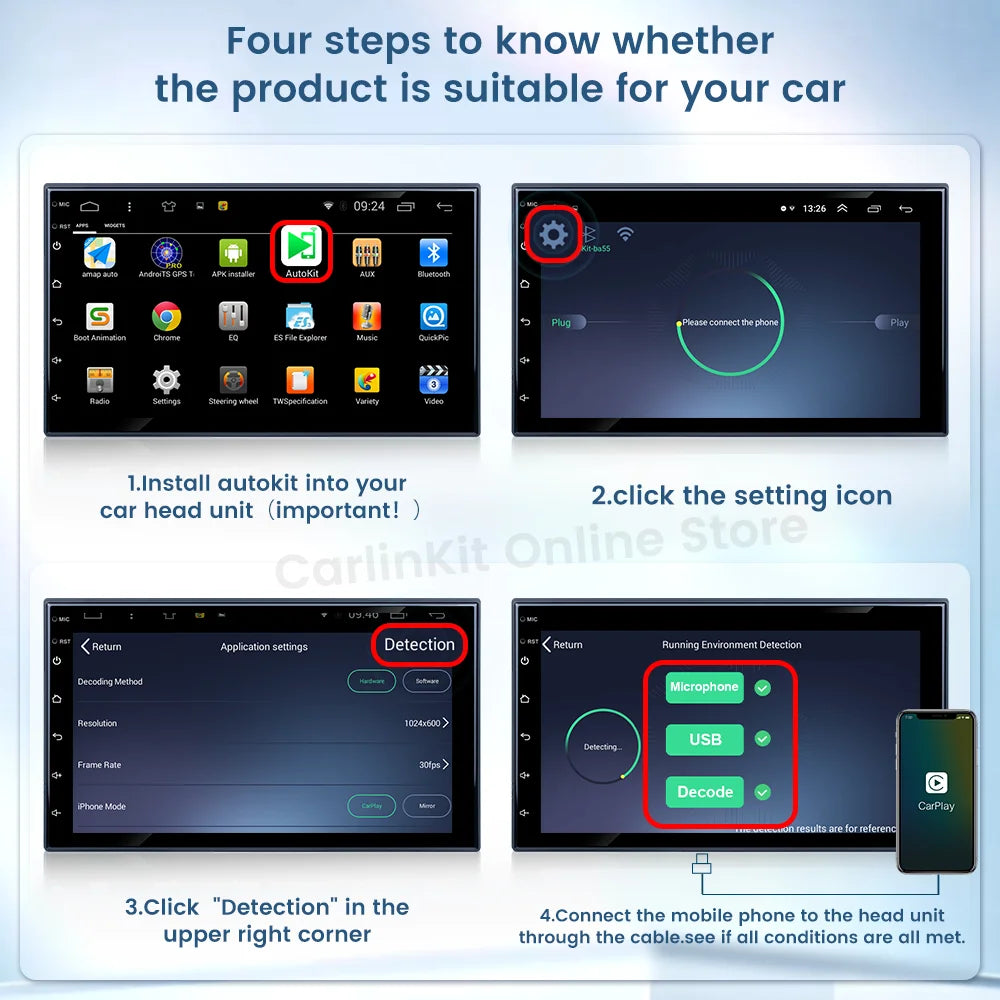 Carlinkit CarPlay Wireless Android Auto Wireless Dongle Screen mirroring for Android System Car Ariplay mirror link USB Wifi Ble