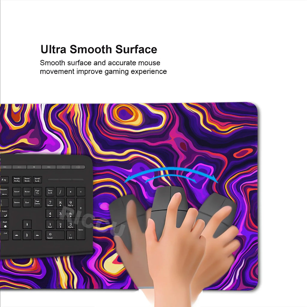 Gaming Mouse Pad Large Size Table Pad colorful Liquid PC accessories Mousepad XXL Computer 90x40cm Mats Rubber Keyboard Desk mat