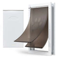 X Large Pet Door Classic Style with Double Magnetic Flaps Strong Weatherproof Metal Frame for Interior and Exterior Dog Doors