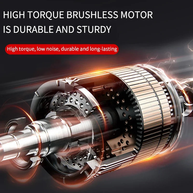 520N.M Brushless Electric Impact Wrench Impact Guns 1/2 Reverse Cordless Electric Wrench for Makita 18V Battery Power Tool